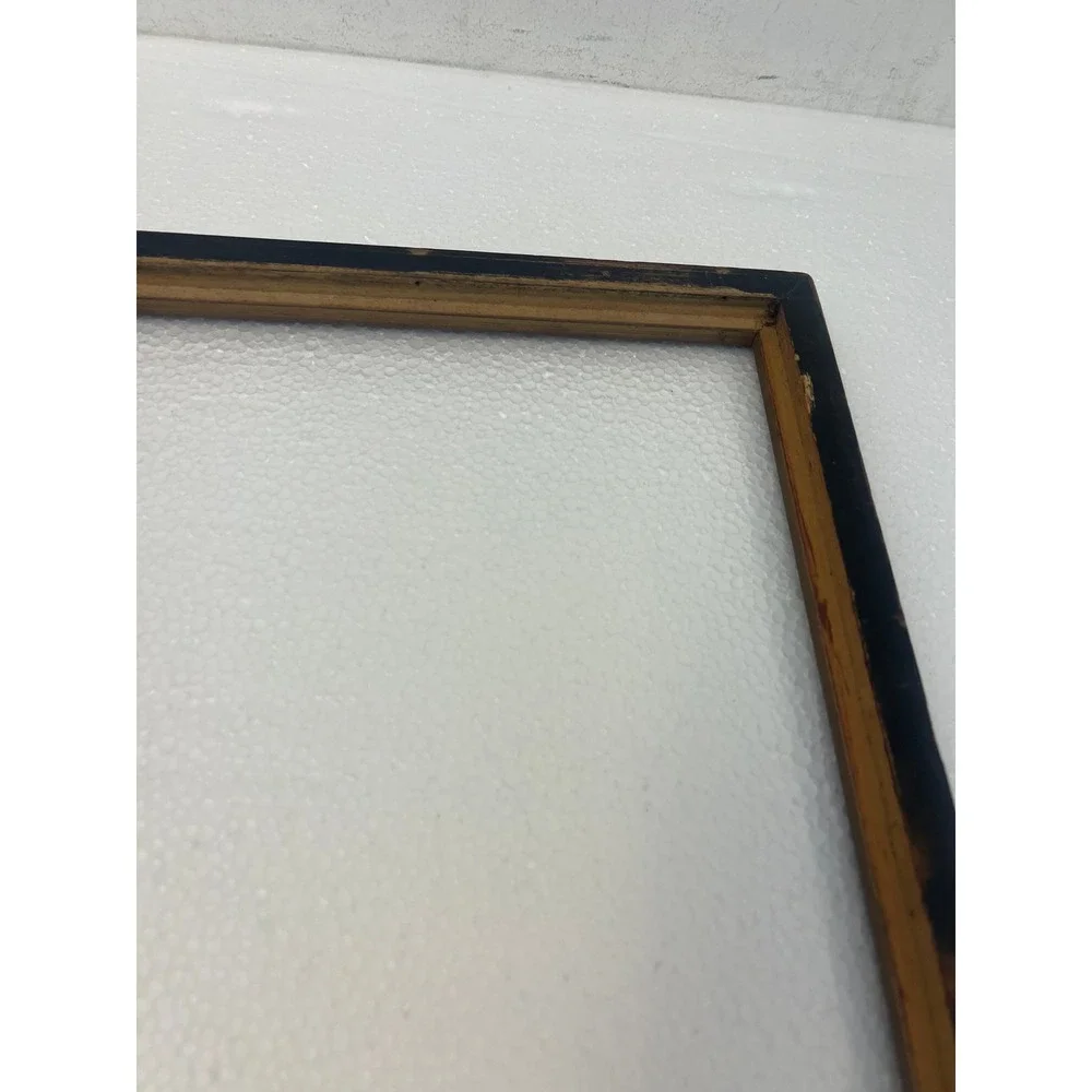 Vintage Carved Cherry Wood Picture Frame Holds 9x12 Art 1980s 1990s Traditional